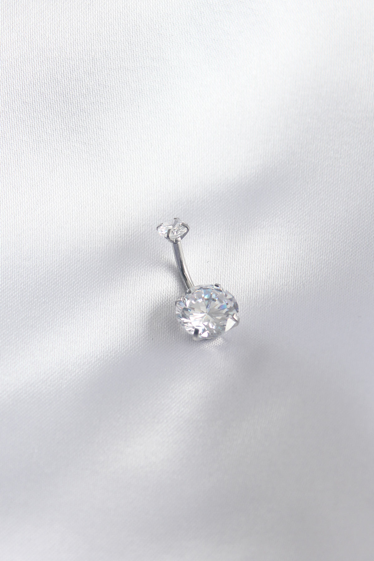 316L Cerrahi Çelik Zirkon Taşlı Kadın Piercing